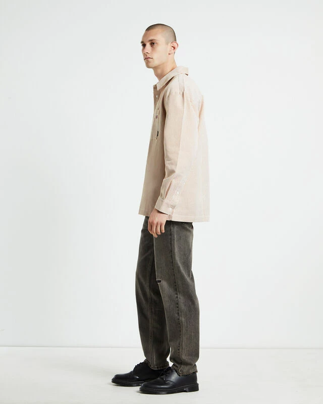 Afends Night Shade Recycled Long Sleeve Shirt White Stripe 6 Afends Night Shade Recycled Long Sleeve Shirt White Stripe - Image 4