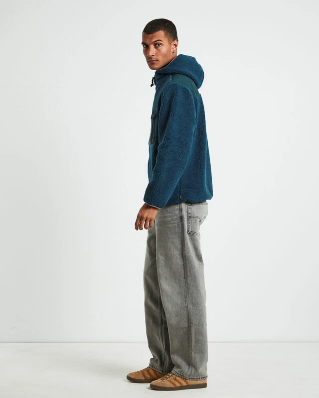 Rollin Polar Fleece Jacket Teal 6 Rollin Polar Fleece Jacket Teal - Image 4