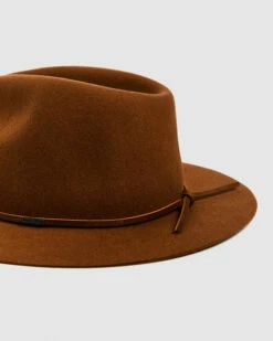 Brixton Wesley Packable Fedora Caramel Brown -Insight Shop 4 49955