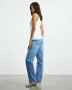 Luxe Rib Tank Top White -Insight Shop 4 50545