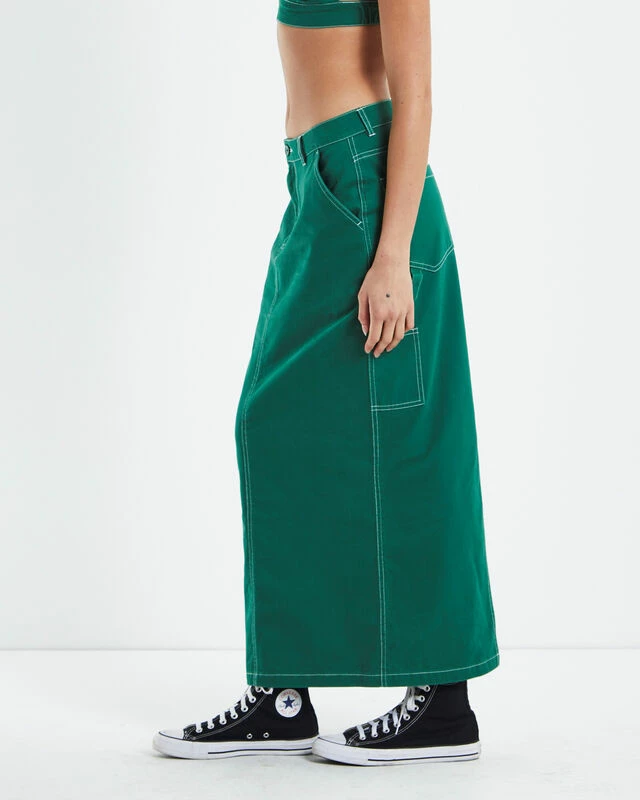 Insight Myla Carpenter Maxi Skirt Green 6 Insight Myla Carpenter Maxi Skirt Green - Image 4