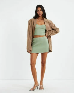 Kirby Knit Tube Skirt Green 11 Kirby Knit Tube Skirt Green -Insight Shop 4 50854