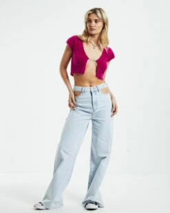 Becky Split Front Cardi Magenta 11 Becky Split Front Cardi Magenta -Insight Shop 4 51071