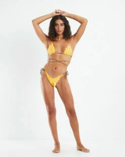 Long Triangle Bikini Top Soleil Yellow -Insight Shop 4 51508