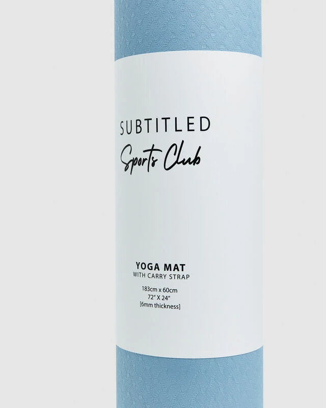 Yoga Mat With Strap Blue 6 Yoga Mat With Strap Blue - Image 4