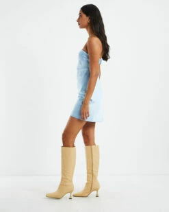 Kelsey Strapless Slip Dress Blue -Insight Shop 4 51830