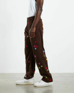 Smiley Contemporary Art Market Pants Brown -Insight Shop 4 51965