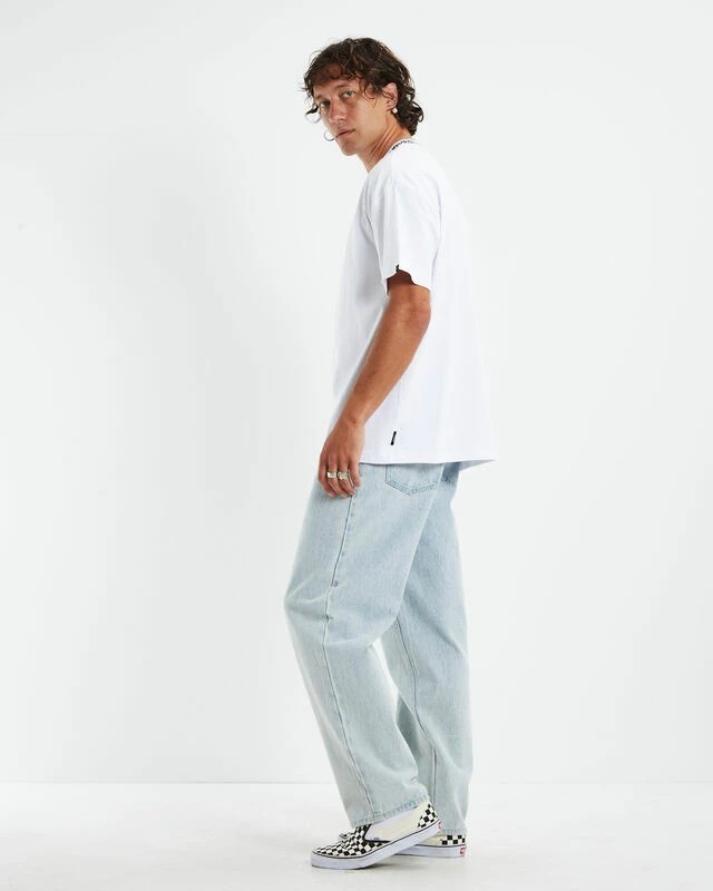 Collar Short Sleeve T-Shirt White 6 Collar Short Sleeve T-Shirt White - Image 4