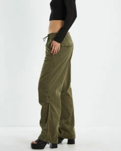 Effie Cargo Parachute Pants Khaki -Insight Shop 4 53966