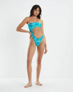 Insight Kailani Tropical Cut Out One Piece Blue 11 Insight Kailani Tropical Cut Out One Piece Blue -Insight Shop 4 54026