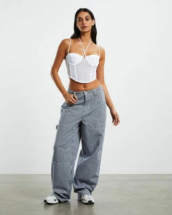 Viccy Strappy Cross Front Corset White -Insight Shop 4 54056