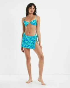 Insight Kailani Tropical Mini Skirt Blue -Insight Shop 4 54298