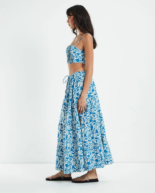 Rhythm Drifter Floral Crop Top Blue 6 Rhythm Drifter Floral Crop Top Blue - Image 4