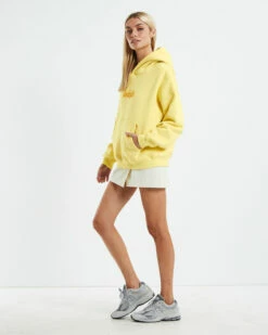 Insight Peggy Puff Print Fleece Hoodie Yellow -Insight Shop 4 56411