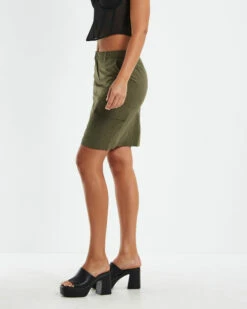 Tibby Utility Skirt Khaki -Insight Shop 4 56471