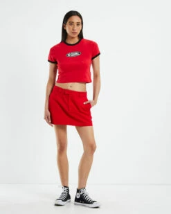 Basic Oval Logo T-Shirt Ringer Red 11 Basic Oval Logo T-Shirt Ringer Red -Insight Shop 4 56986