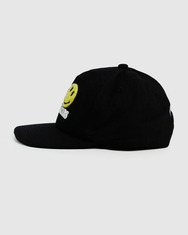 MARKET Smiley Haters 5 Panel Hat Vintage Black 6 MARKET Smiley Haters 5 Panel Hat Vintage Black - Image 4