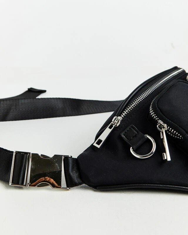 Icon Belt Bag Black Nylon Silver 6 Icon Belt Bag Black Nylon Silver - Image 4