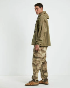 Quarter Zip Hoodie Anorak Fatigue Green -Insight Shop 4 58791