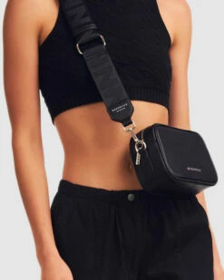 The Mac Juno Smooth Leather Bag Black/Silver -Insight Shop 4 59045