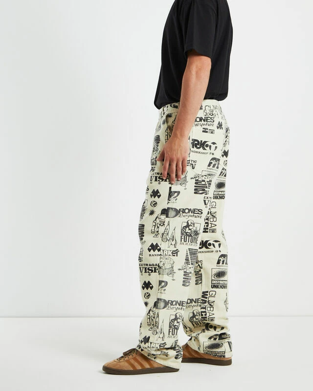MARKET Destination Unknown Work Pants Multi 6 MARKET Destination Unknown Work Pants Multi - Image 4