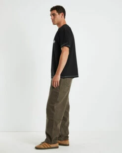 Scribble Contrast Short Sleeve T-Shirt Black 11 Scribble Contrast Short Sleeve T-Shirt Black -Insight Shop 4 59753