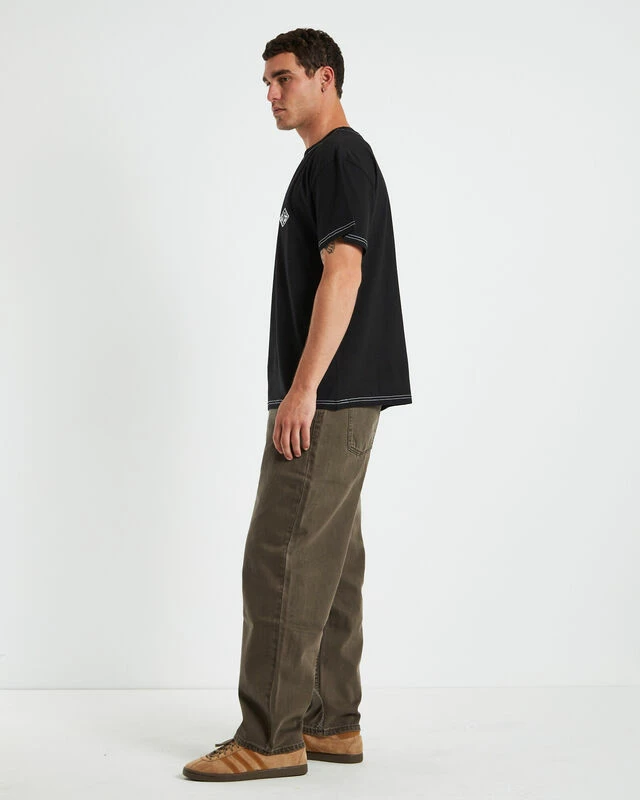 Scribble Contrast Short Sleeve T-Shirt Black 6 Scribble Contrast Short Sleeve T-Shirt Black - Image 4