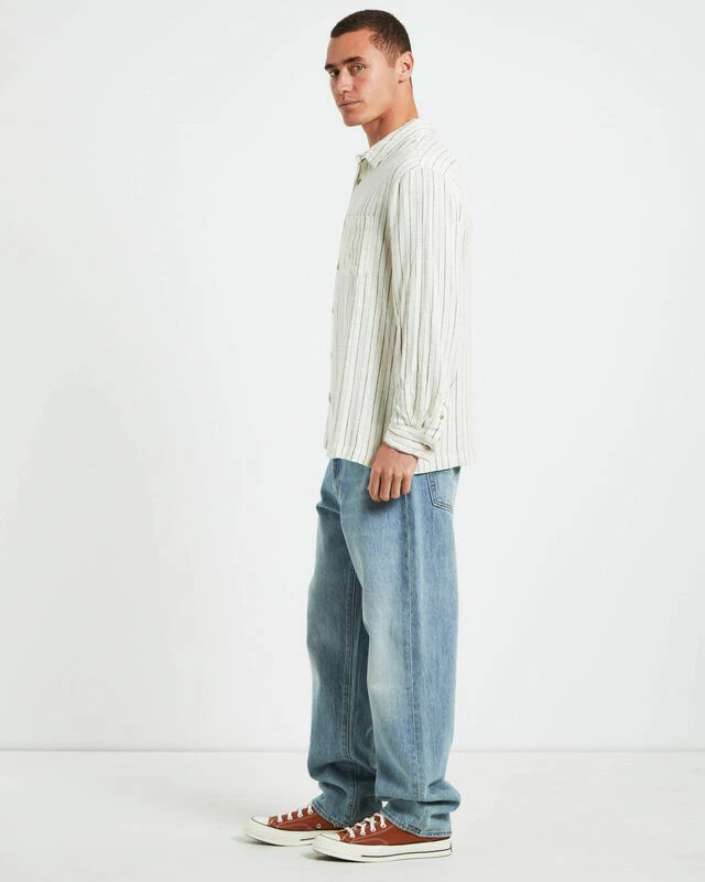 Tesky Linen Long Sleeve Shirt In Natural 6 Tesky Linen Long Sleeve Shirt In Natural - Image 4