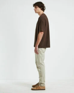 Ramona Linen Short Sleeve T-Shirt In Cocoa Brown -Insight Shop 4 62117
