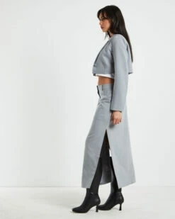 Myla Boyfriend Blazer In Dove Grey -Insight Shop 4 62219