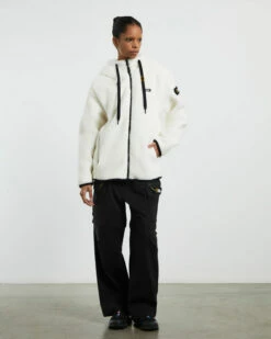 National Geographic Costoni Fleece Hoodie Zip-Up Jacket Sugar Swizzle Ivory 11 National Geographic Costoni Fleece Hoodie Zip-Up Jacket Sugar Swizzle Ivory -Insight Shop 4 72286