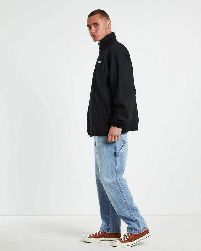 Afends Icebergs Recycled Canvas Jacket Black 6 Afends Icebergs Recycled Canvas Jacket Black - Image 4