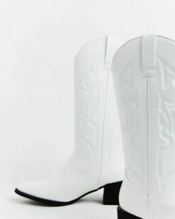 Ranger Cowboy Boot In White 12 Ranger Cowboy Boot In White -Insight Shop 4 74139