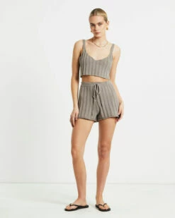 Bambi Knit Short In Mushroom -Insight Shop 4 74242