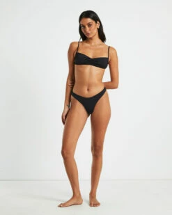 Gather Front Top In Black 11 Gather Front Top In Black -Insight Shop 4 74888