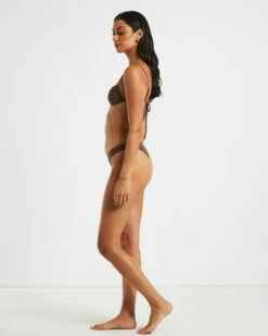 Gather Front Top In Coffee Brown 11 Gather Front Top In Coffee Brown -Insight Shop 4 74894