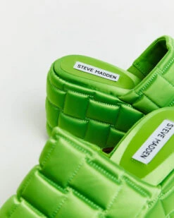 Steve Madden LA VOOM Satin Sandals In Green -Insight Shop 4 75835