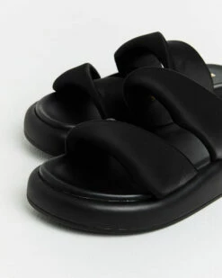 Therese Satin Slides In Black -Insight Shop 4 75871