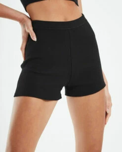 Ribbed Hot Shorts Black -Insight Shop 5 11062