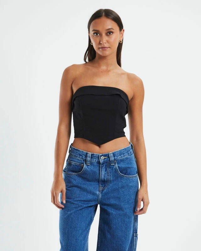 Manon Panelled Corset Black 7 Manon Panelled Corset Black - Image 5