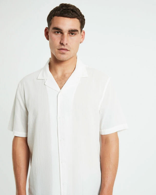 Heggie Short Sleeve Resort Shirt White 7 Heggie Short Sleeve Resort Shirt White - Image 5