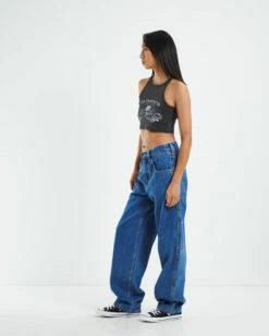 Good Times Crop Rib Tank Top Vintage Black 12 Good Times Crop Rib Tank Top Vintage Black -Insight Shop 5 14916