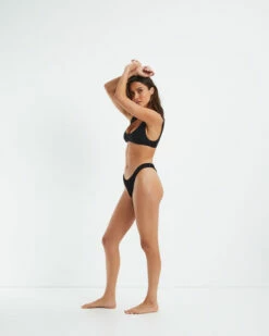 Rib Scoop Crop Bikini Top Black -Insight Shop 5 16901