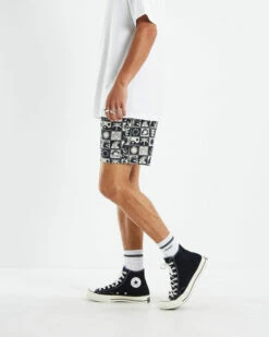 Bueno 16" Trunk Boardshorts Black/White -Insight Shop 5 17738