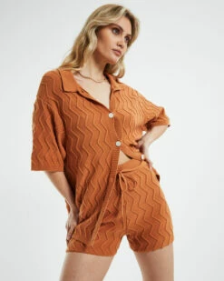 Alexis Shorts Caramel Brown 12 Alexis Shorts Caramel Brown -Insight Shop 5 17847