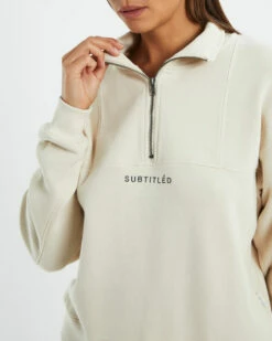 State Panelled Zip Front Fleece Oat -Insight Shop 5 18288