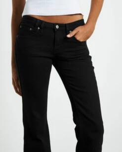 Insight Syd Stretch Low Rise Bootleg Jeans Jet Black -Insight Shop 5 18306