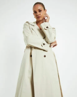 Tamika Trench Coat Stone -Insight Shop 5 18312