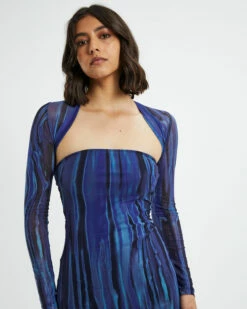 Shuro Midi Dress Bleed Blue -Insight Shop 5 18852