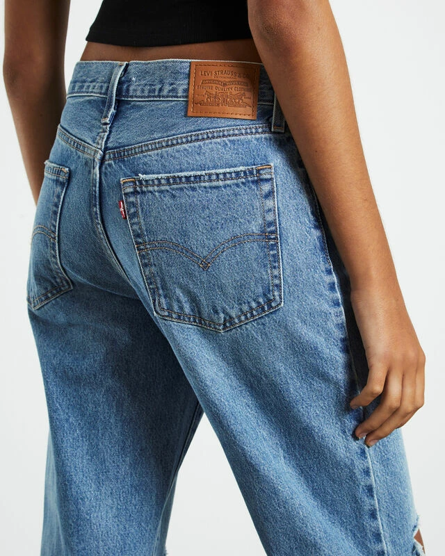 Levis Baggy Boot Jeans Flea Market Find Blue 7 Levis Baggy Boot Jeans Flea Market Find Blue - Image 5